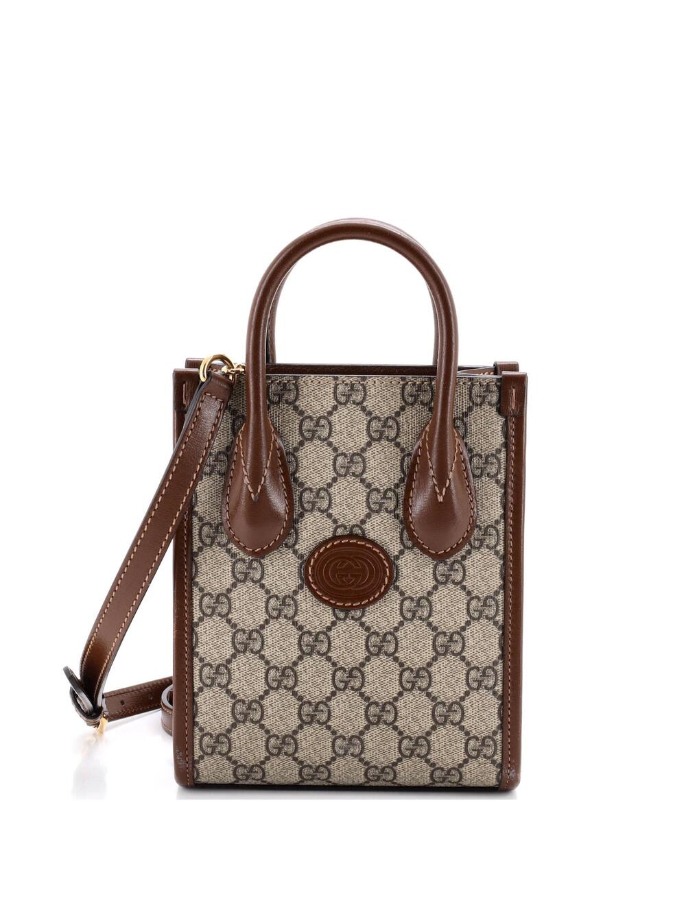Gucci Interlocking G Patch Tote Gg #340419G11B